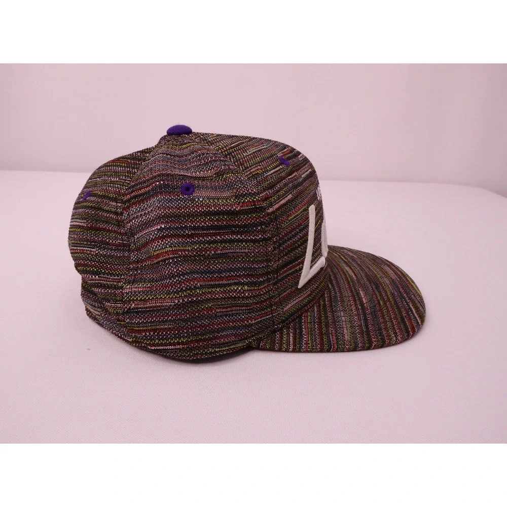 NBA Los Angeles Lakers Multicolor Textured Mitchell & Ness Snapback Hat Cap